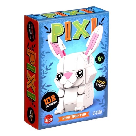 Constructor Pixi, bunny, 108 parts-1