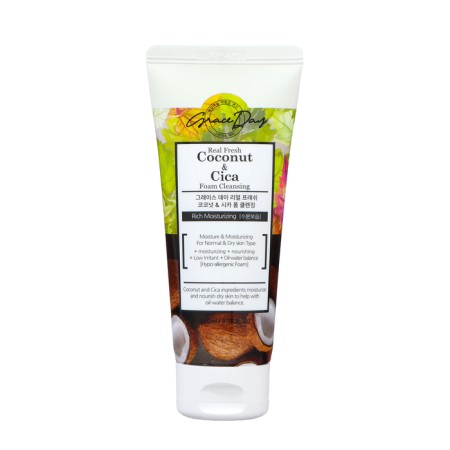 Grace day face foam, refreshing and cleansing, with coconut and centella of Asian, 100 ml-1