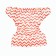 Reusable diaper, "zigzag", red color