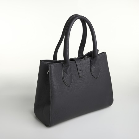 Women's bag with lightning, textura, average size, color gray-2