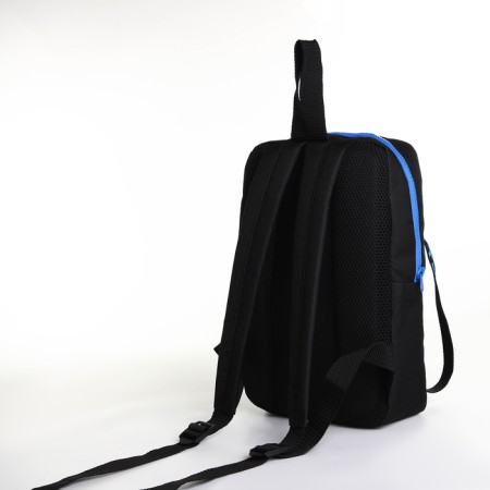 Textura zipper on the zipper, external pocket, black/blue color-2