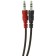 Headphones Defender Warhead G-120, game, full-size, microphone, 3.5mm, 2 m, black and red