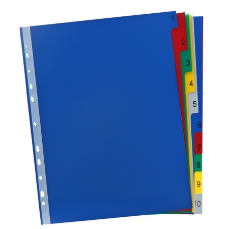 A set of A4+ Office-2000, digital 1-10, color, color, plastic 140 μm-1