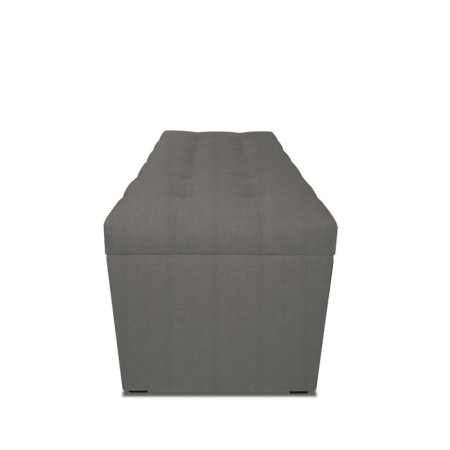 Puff with a lid and weighting, 800 × 400 × 420 mm, bingo velor, stone color-2