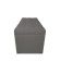 Puff with a lid and weighting, 800 × 400 × 420 mm, bingo velor, stone color