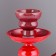 Hookah "tunch", 25 cm, 1 pipe, red