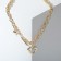 Neck “chain” heart from the bark, color gold, 46 cm