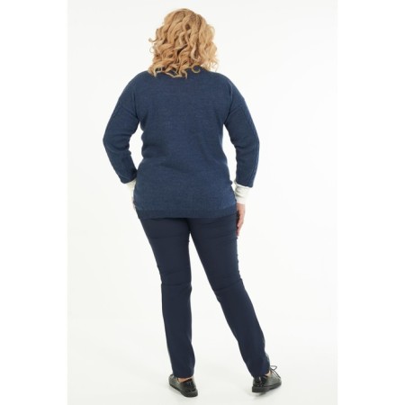 Female jumper, size 54, blue color-7