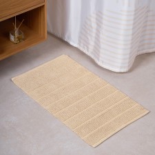 Bathroom soft rug, 50x80 cm, beige color