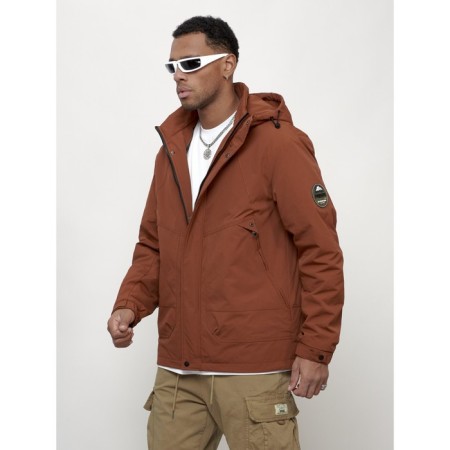 Male spring jacket, size 58, brown color-1