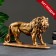 Figure "Leo Walking" bronze, 45x14x27cm