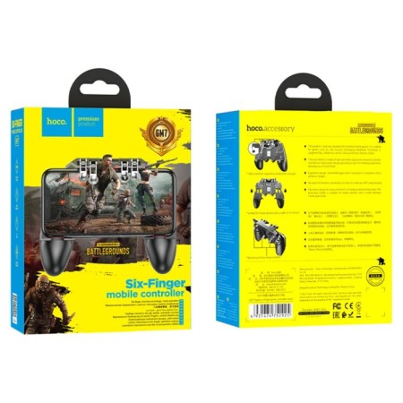 Hoco GM7, 4 trigger gamepad, phone width up to 70-95 mm, black-6