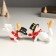 Polystone souvenir "Snowman in the cylinder and scarf, with a squirrel" Mix 12x8x cm