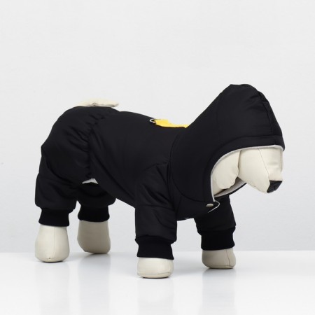 Combines for animals, winter on fleece, s (DS 20-22 cm, OG 32-34 cm, Osh 26 cm), black-2