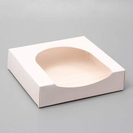 Self -assembly box, 20 x 20 x 5 cm, white-1