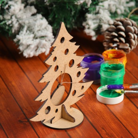 Souvenir "Christmas tree with a snowflake" on a stand-2