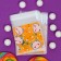 BOPP package with sticky tape, "cats", 7*7+3cm