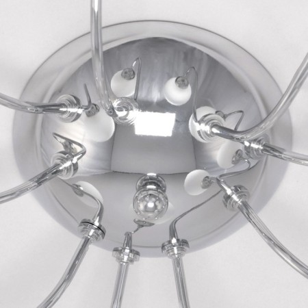 Ceiling chandelier Citilux "Luciana" CL147191, 66x66x25 cm, 9x60W, E14, Gray color-9