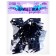 A set of clothespins for decor 50 pcs., Black - 2.5 cm
