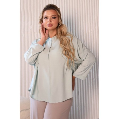 Female blouse, size 52, mint color-5