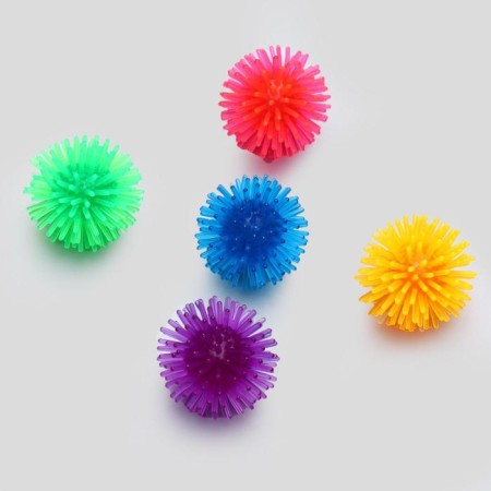 Cat ball needle, soft, 5 cm, mix of colors (packing 5 pcs), mix of flowers-1