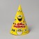 Festive paper cap “Happy Birthday”, emoticons