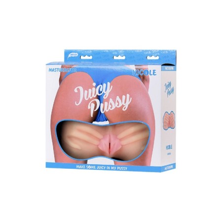 Masturbator Realistic Toyfa Juicy Pussy Nicole with vibration, TPR, bodily, 19 cm-3