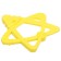 Silicon “Star” torn up, yellow color, TEP, button