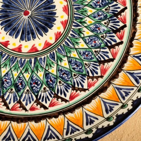 Largan Rishtan ceramics "Patterns", 31 cm, blue-2