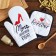 Kitchen set of MRS Right shares, severity 17*17 cm, mitten 26*16 cm, 100% p/e