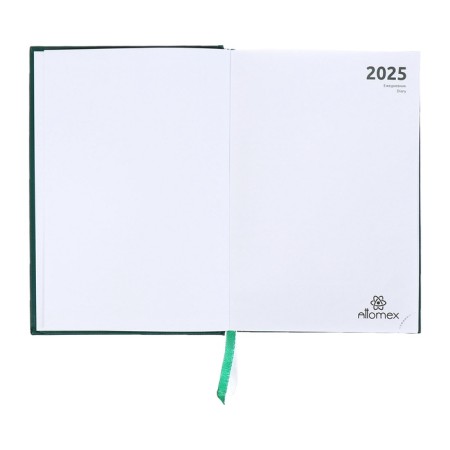 Dated diary 2024, A5, 176 sheets, Attomex.lancaster, Balakron cover, Lasse, Block 70 g/m2, Green-4