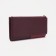 Women's wallet on the button, burgundy color