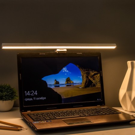 Lamp for the screen "Aura" LED 5W 3000K-6000K 201LM RA85 USB white 10.4x6.5x50cm-8