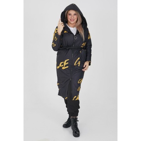 Female coat, size 62, yellow color-1