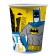 A set of paper glasses Batman, 6 pcs., 250 ml, yellow