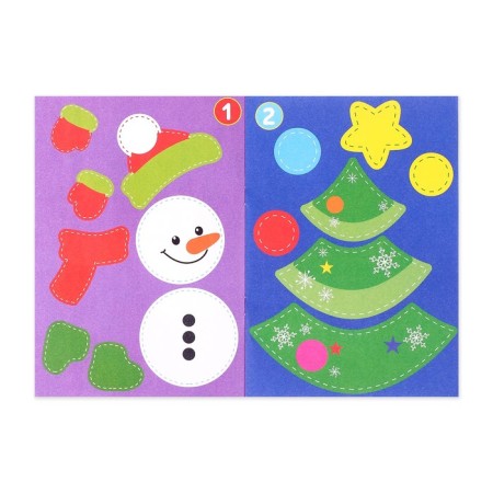 New Year's applications with coloring "Snowman", 20 p.-1