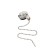 Swab for a wall lamp, Silver 1pc (blister f) rexant