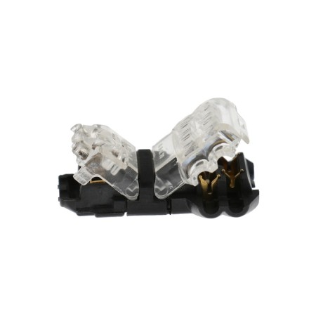 Connector T-shaped, piercing type, under two wires 0.5-0.75 mm2, black, set 5 pcs-2