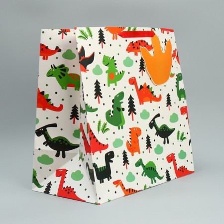 Gift package, packaging, "dinosaurics", 38 x 38 x 21 cm-3
