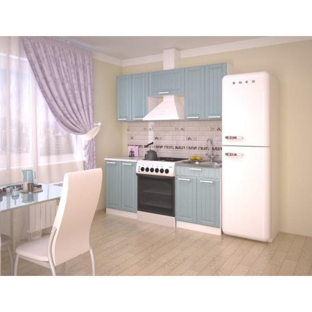 Cabinet of hinged royalwood, 300x500x360, white/blue Provence-1