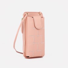 Baby bag on magnet, long belt, pink color