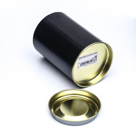 Tube 73x110 mm (90 mm inner height), cardboard, metal cover black-2