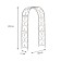 Sadovaya arch, collapsible, 230 × 120 × 51 cm, metal, bronze