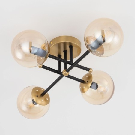 Ceiling chandelier Citilux "Pamela" CL144145, 4x40W, E14, colorful color-4
