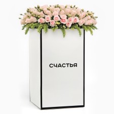 Carriage for flowers with liner for fixation, 