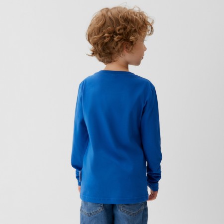 T-shirt with long sleeve "Mickey Mouse and Friends", Disney, height 86-92, blue-3
