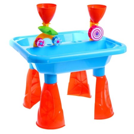 A gaming table with a sand set, 2 in 1, 18 items, height 35.5 cm-7