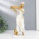 Souvenir Polystone Sight African D-5.8 cm, white with gold 7.5x8.7x25.2 cm