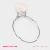 Clot holder a single share, 20 × 15 × 4.5 cm, a ring, on a vacuum suction cup