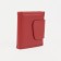 Women's wallet on the button, red color